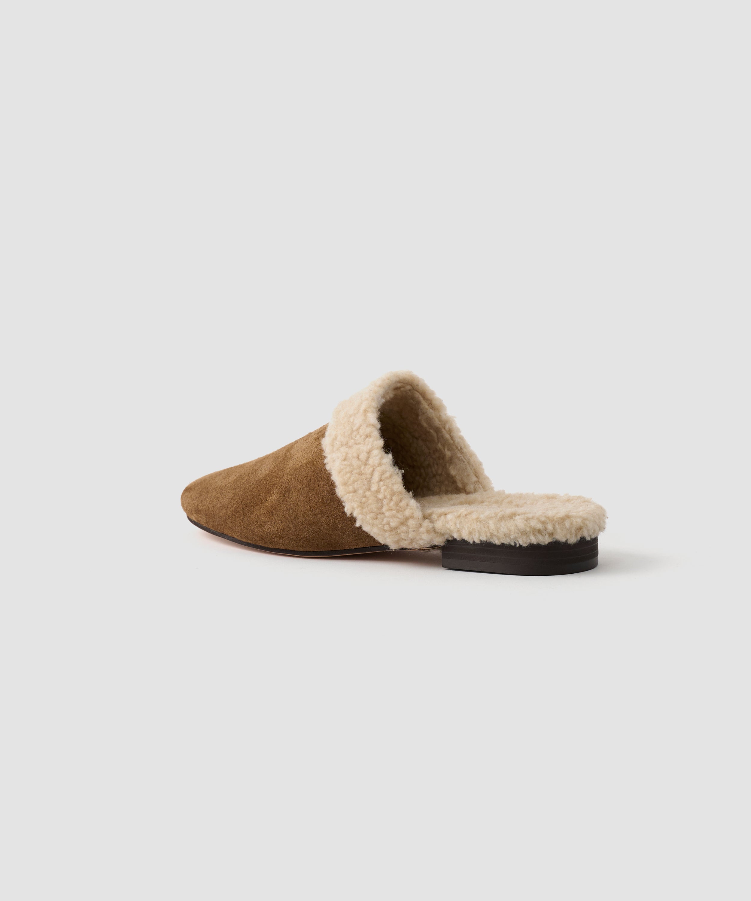 LEATHER BOA SLIPPER