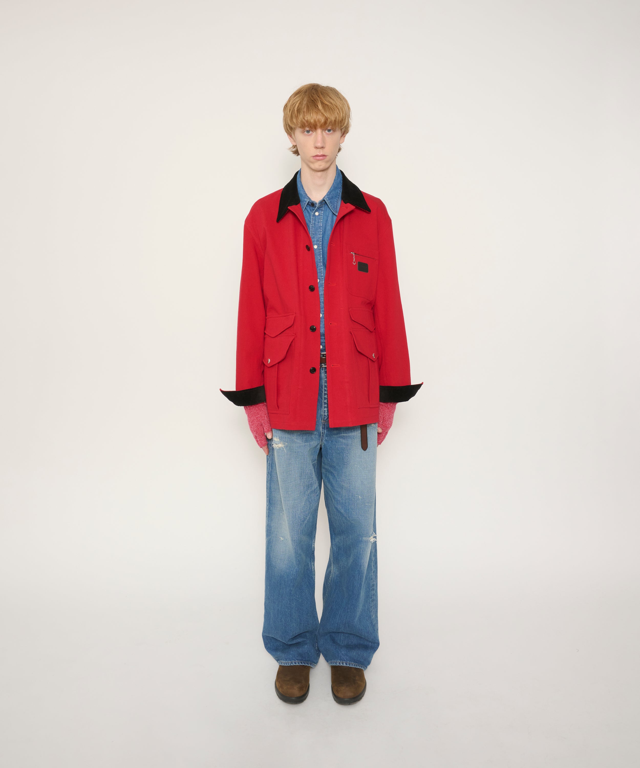 COTTON GABARDINE HUNTING JACKET