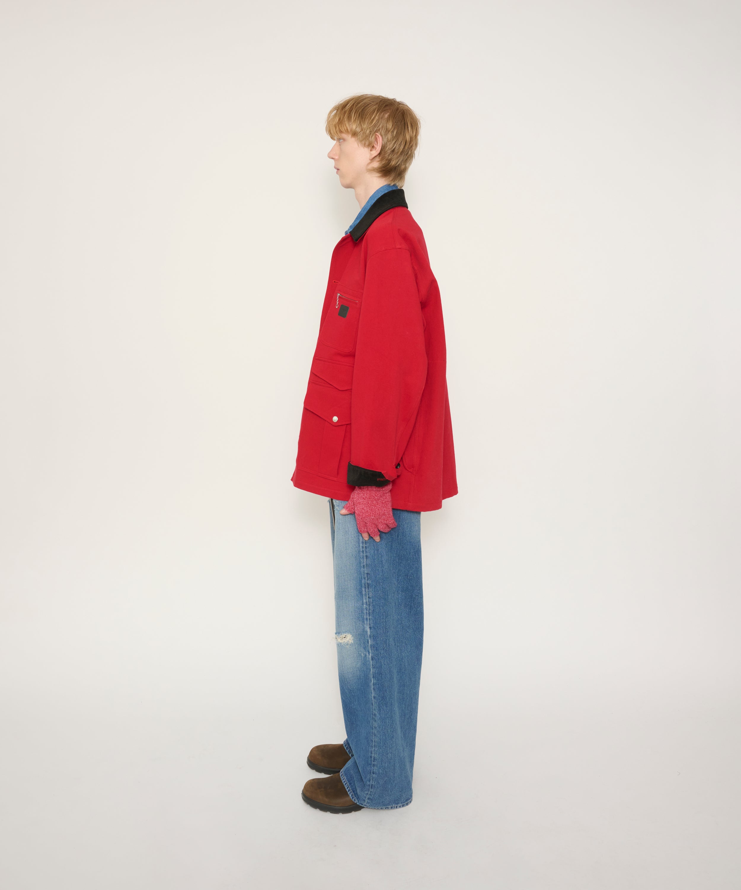 COTTON GABARDINE HUNTING JACKET