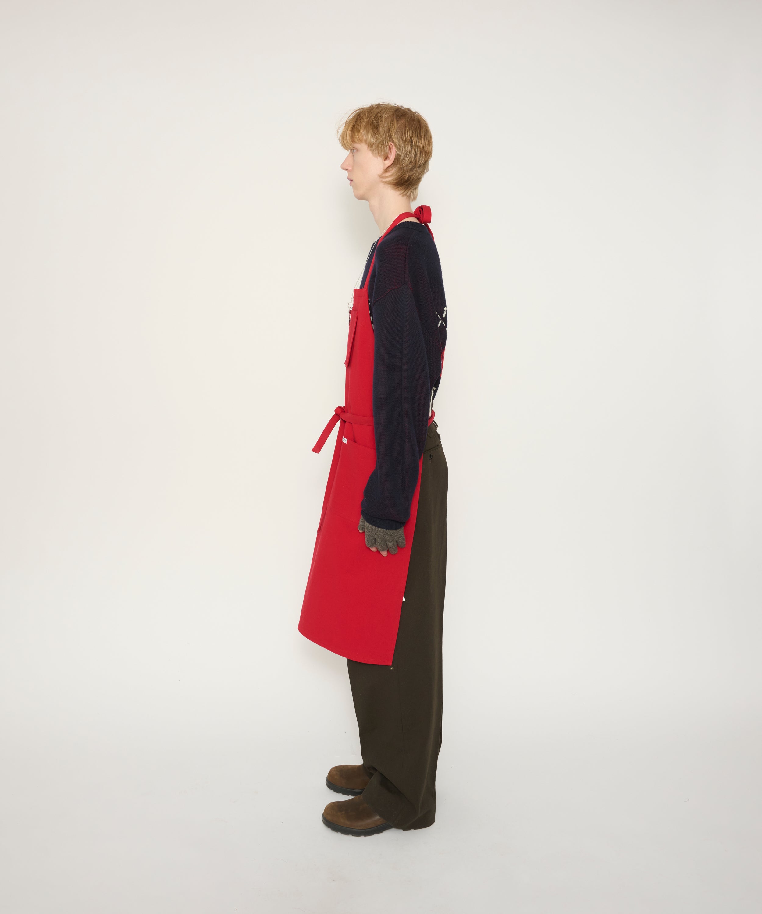 COTTON GABARDINE UTILITY APRON