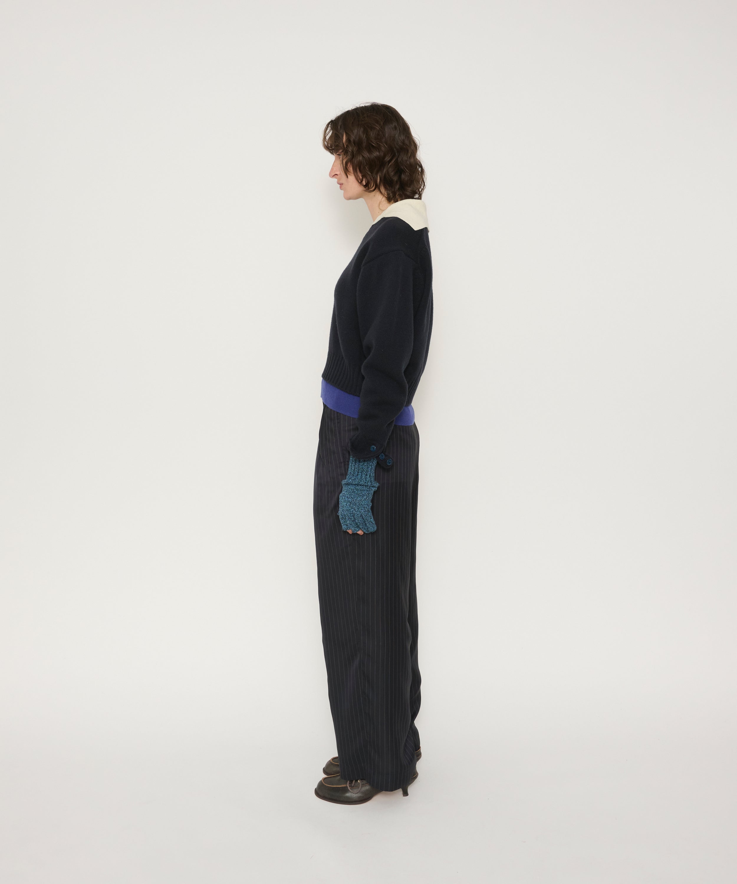 5G LAYERED V NECK SWEATER