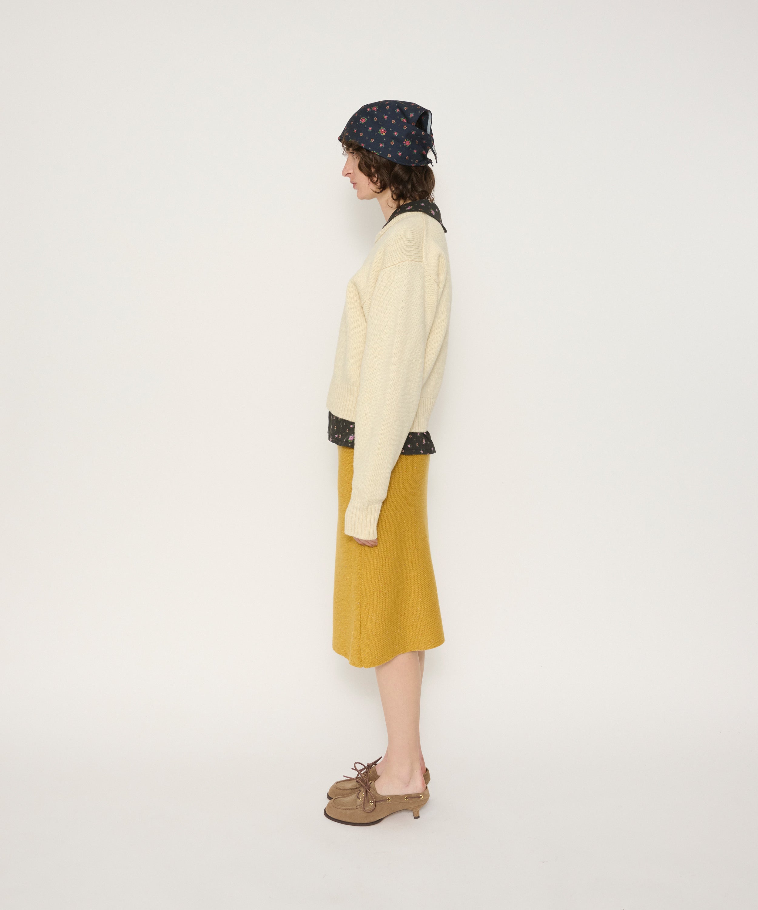 7G BIAS KNIT SKIRT
