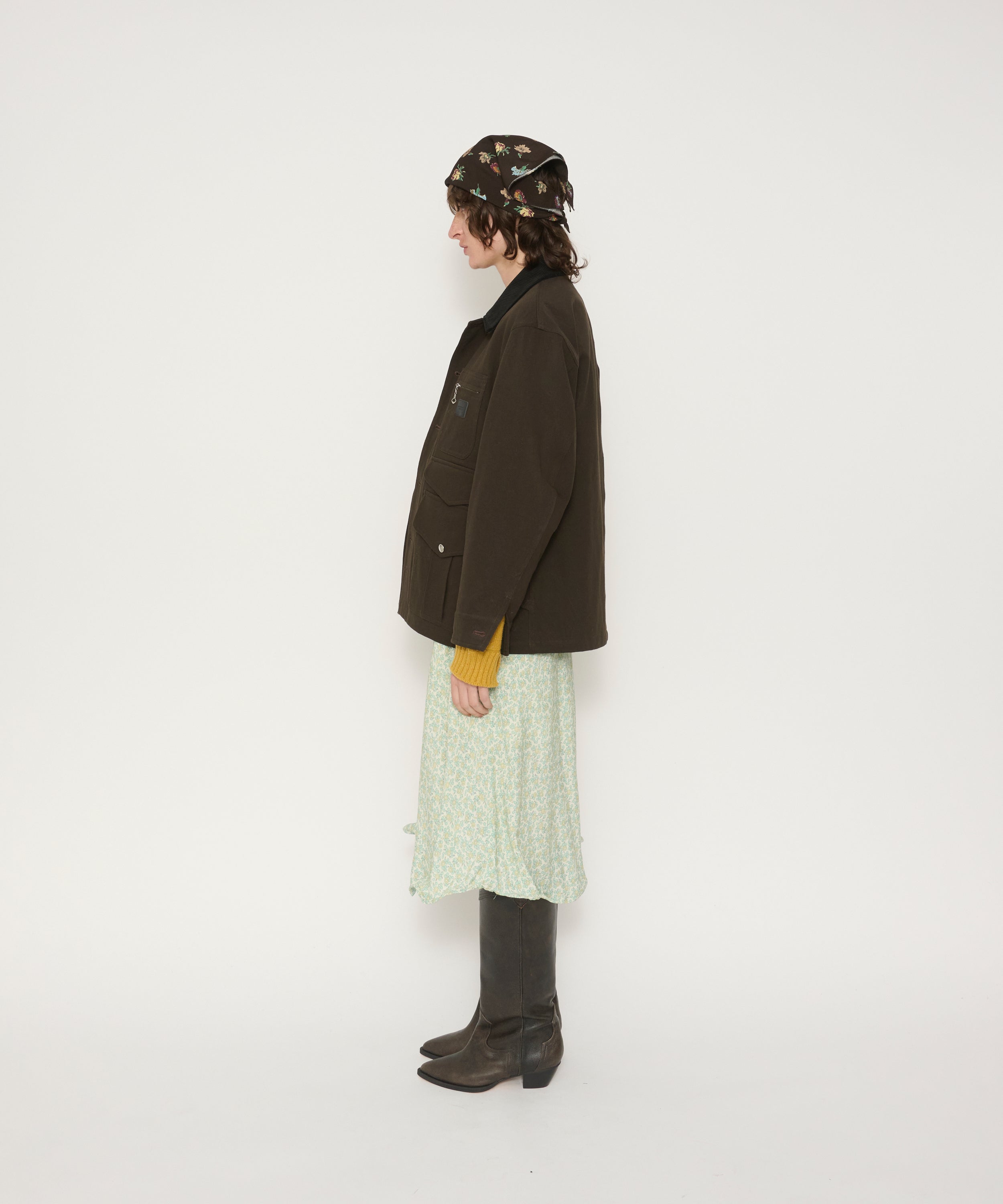 COTTON GABARDINE HUNTING JACKET