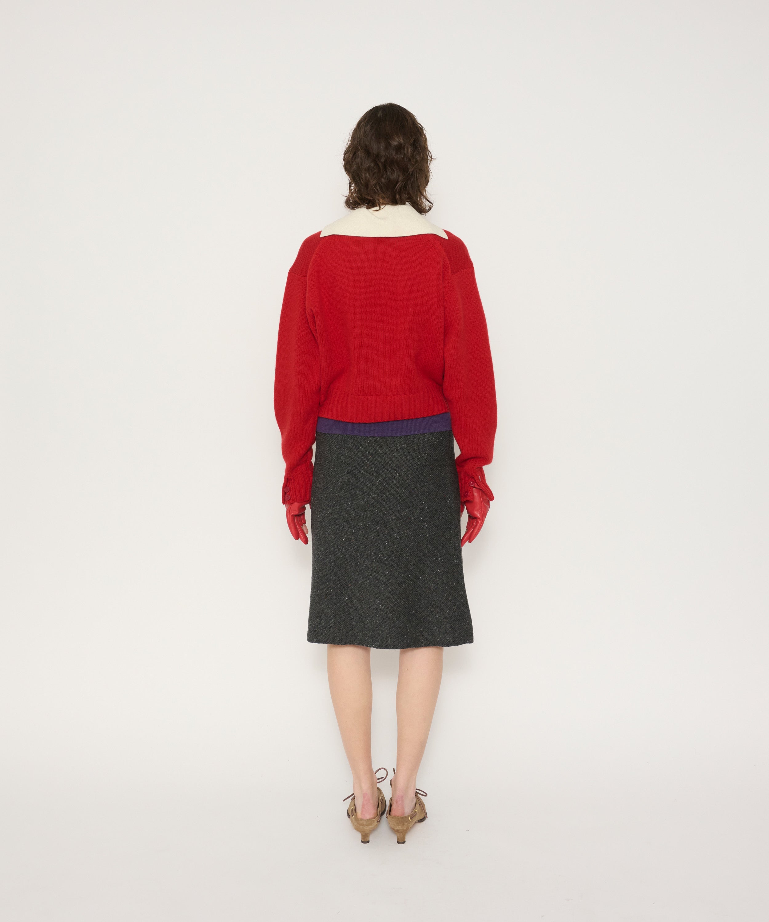 5G LAYERED V NECK SWEATER