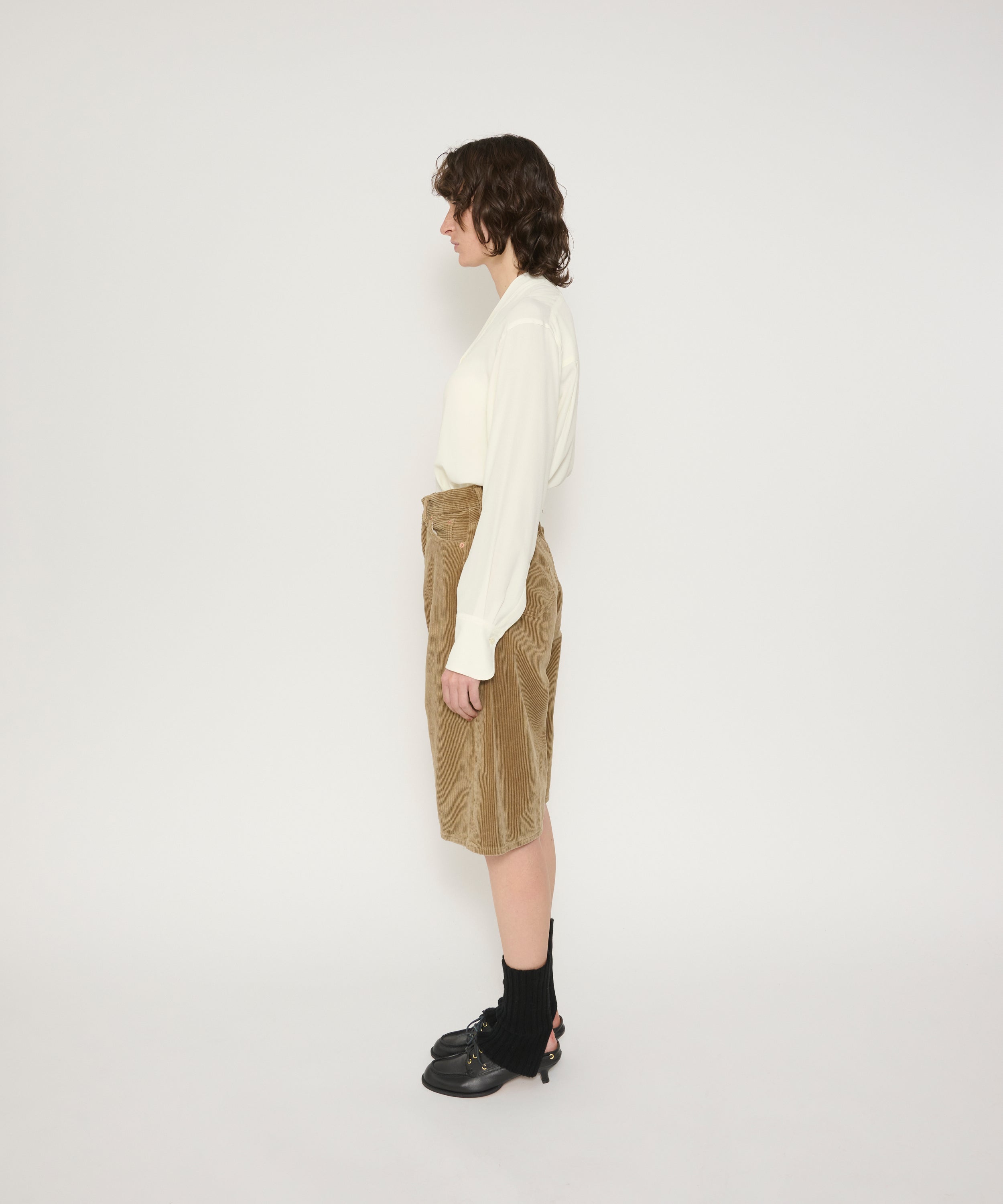 8W CORDUROY 5 POCKET 15 INCH SHORT PANTS