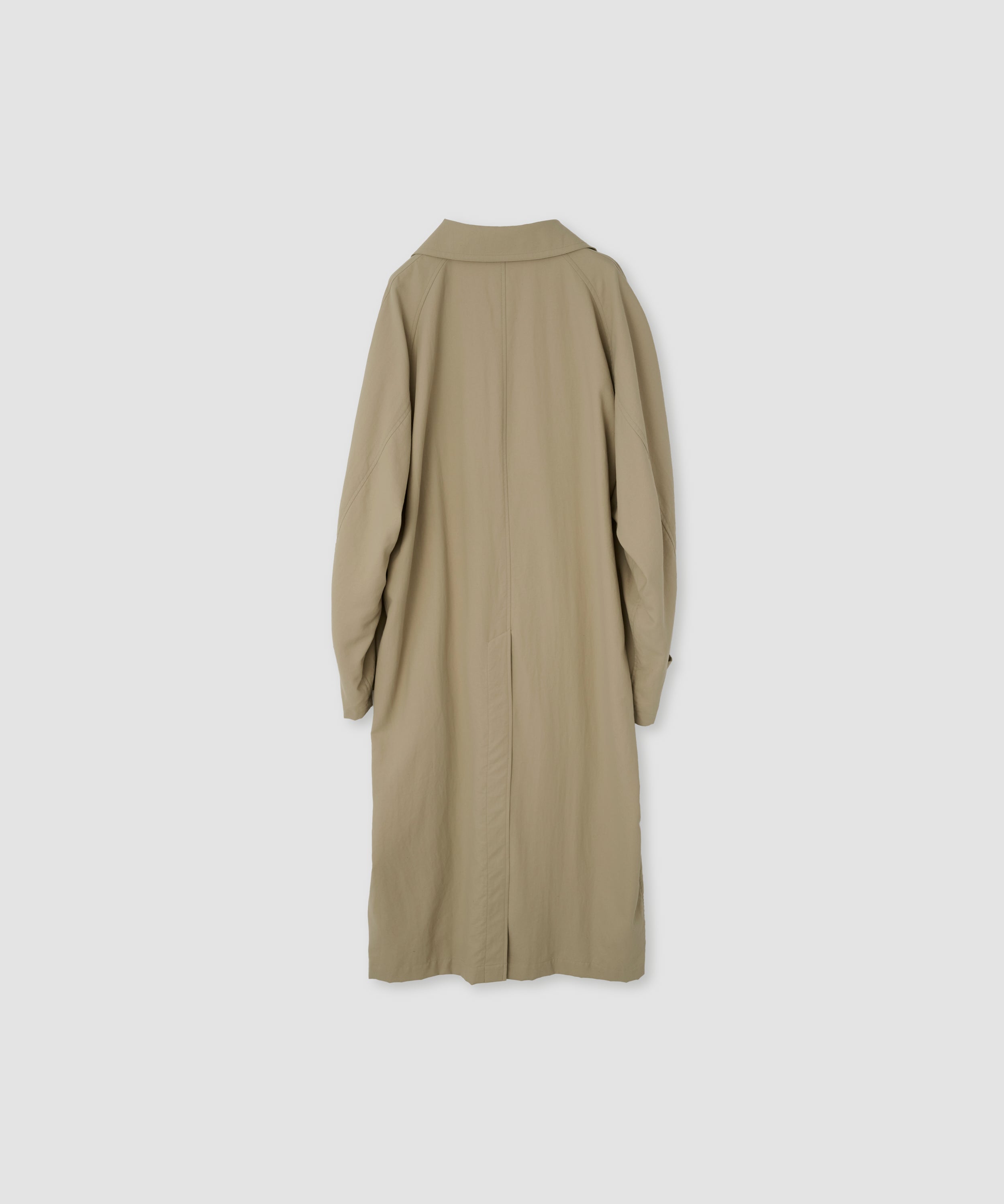 NYLON TWILL BALMACAAN COAT