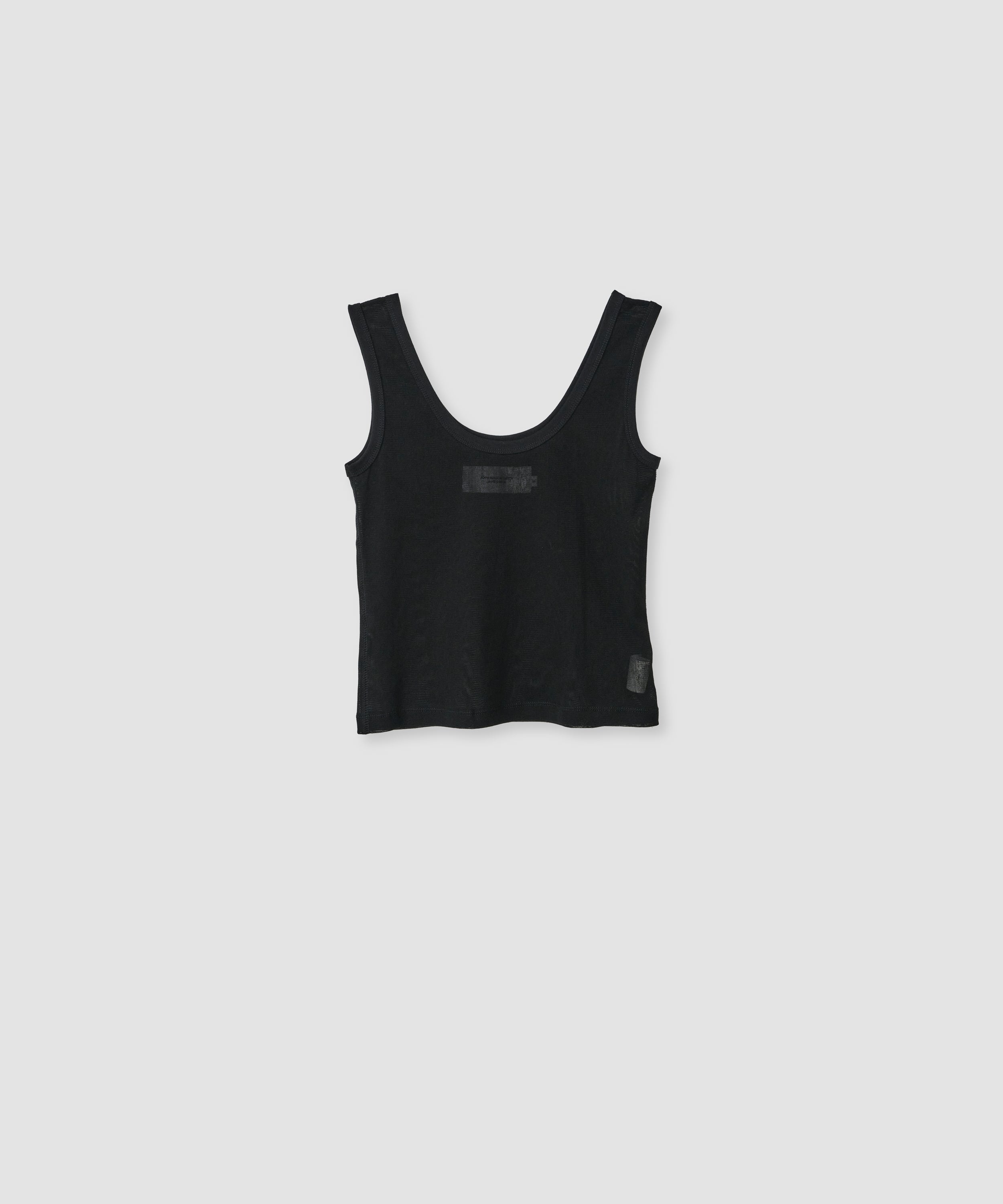 NYLON COTTON FLOWER LACE RIBBON LAYERED TANK TOP