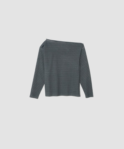 JOHN MASON SMITH ジョン メイソン スミス 26SS COTTON OFF SHOULDER LAYERED PULLOVER オフショルダーカットソー 26SCT-330L ブラック 38 COTTON OFF SHOULDER LAYERED PULLOVER – JOHN MASON SMITH JANE SMITH