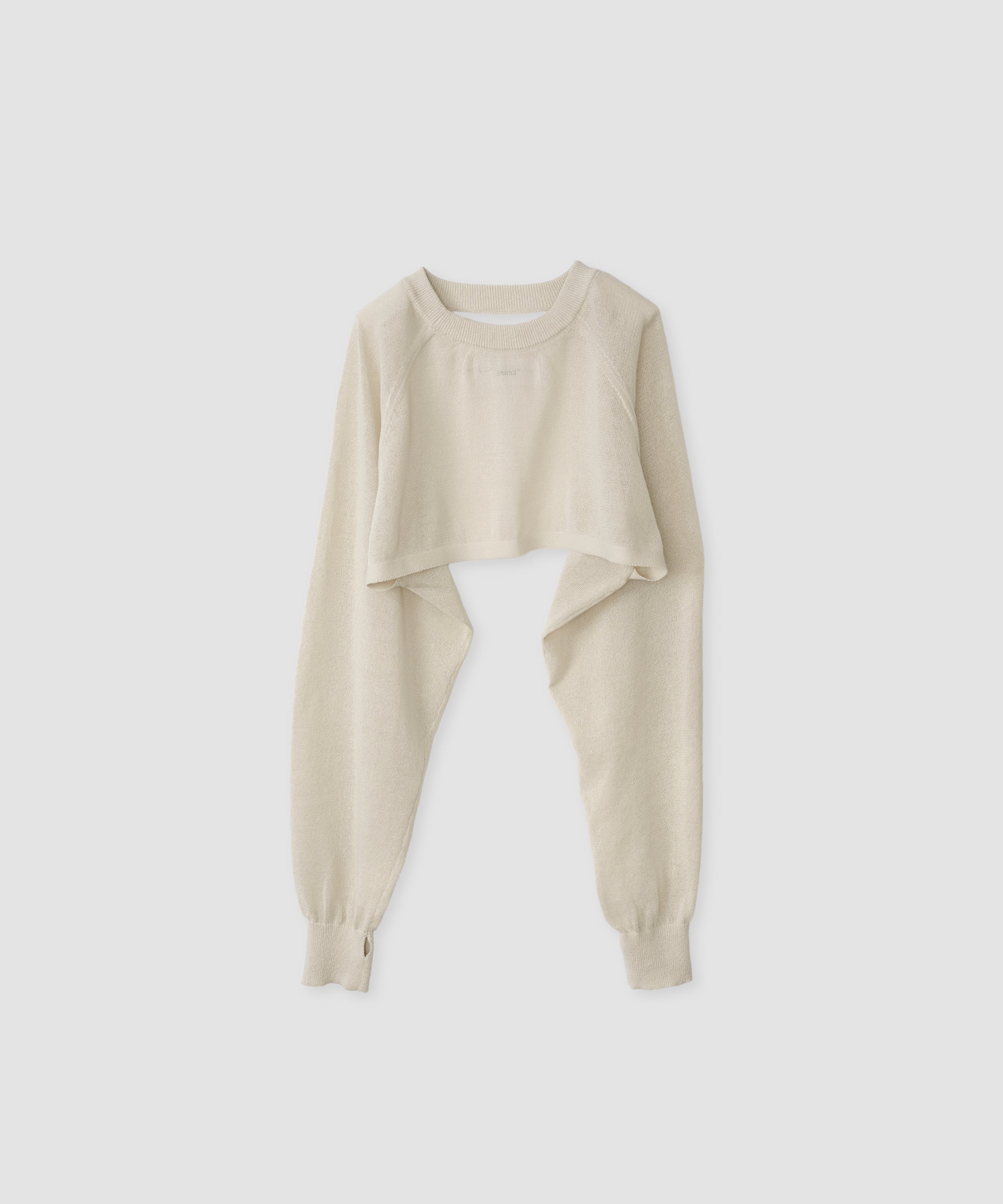 12G SLEEVE SHORT KNIT