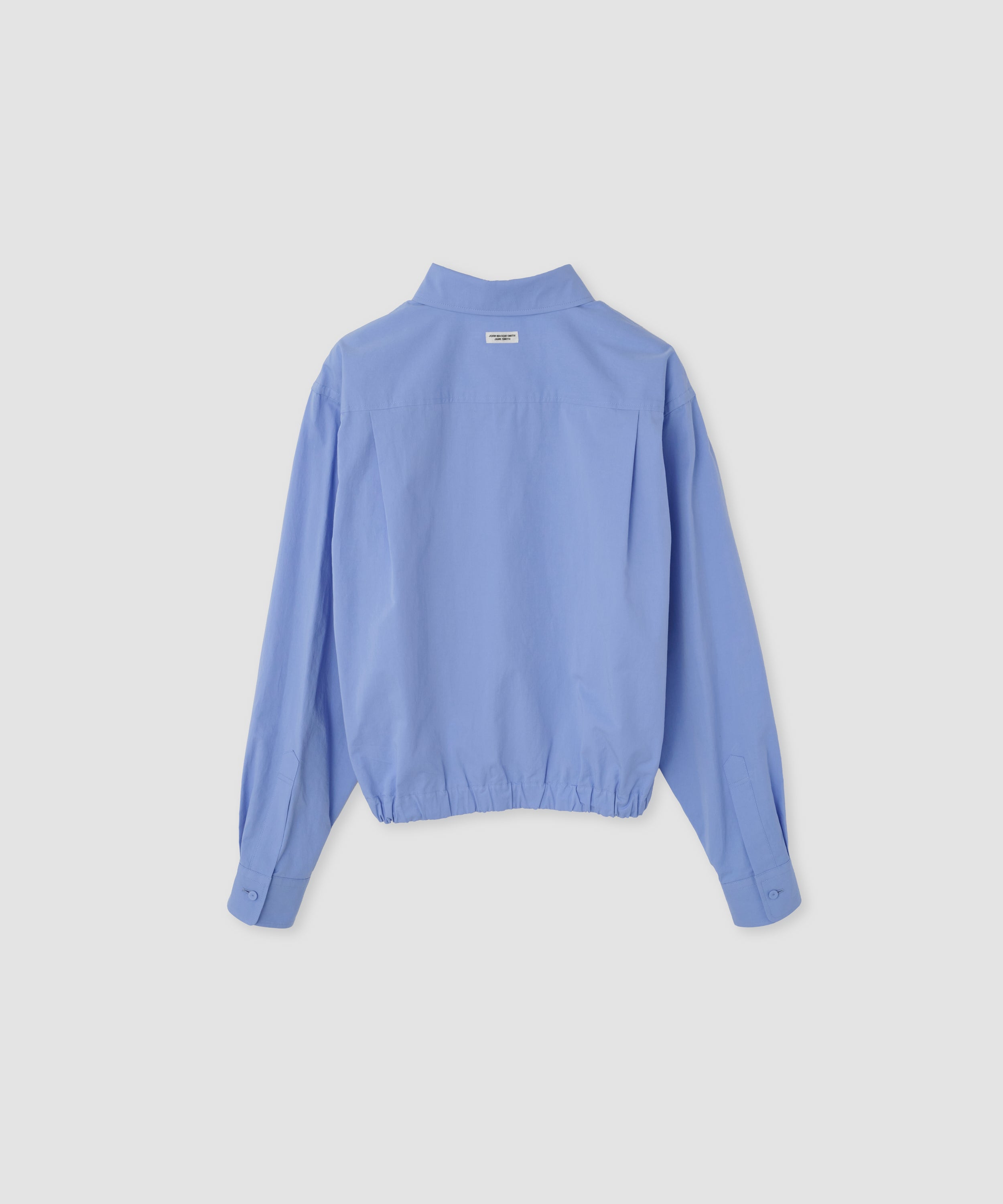 WASHED COTTON BROAD HEM GATHER SHIRT