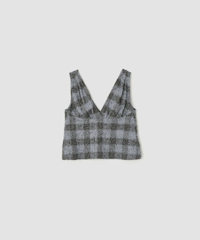 NYLON COTTON FLOWER LACE RIBBON LAYERED TANK TOP – JOHN MASON
