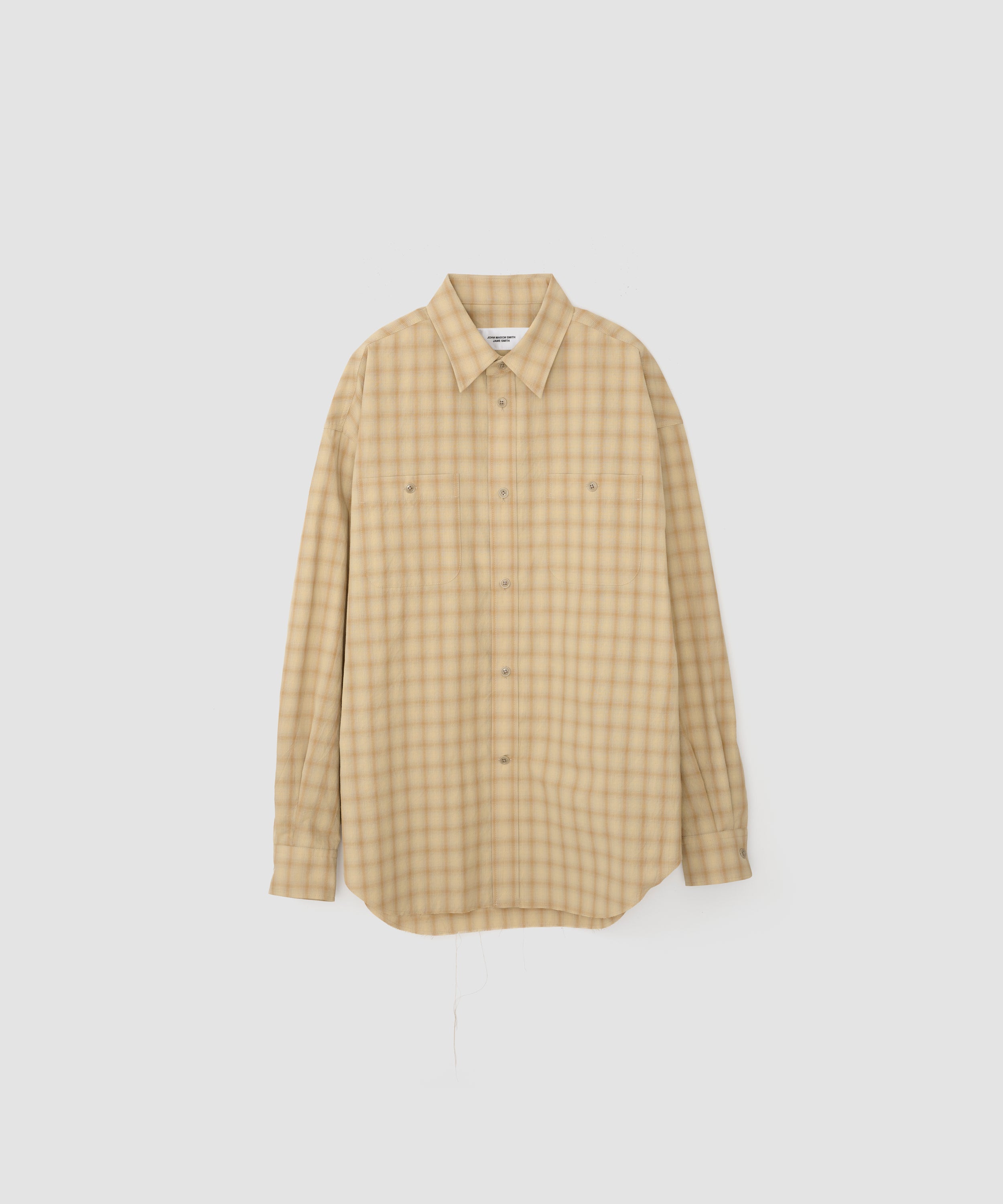 POLYESTER SHADOW CHECK WORK SHIRT