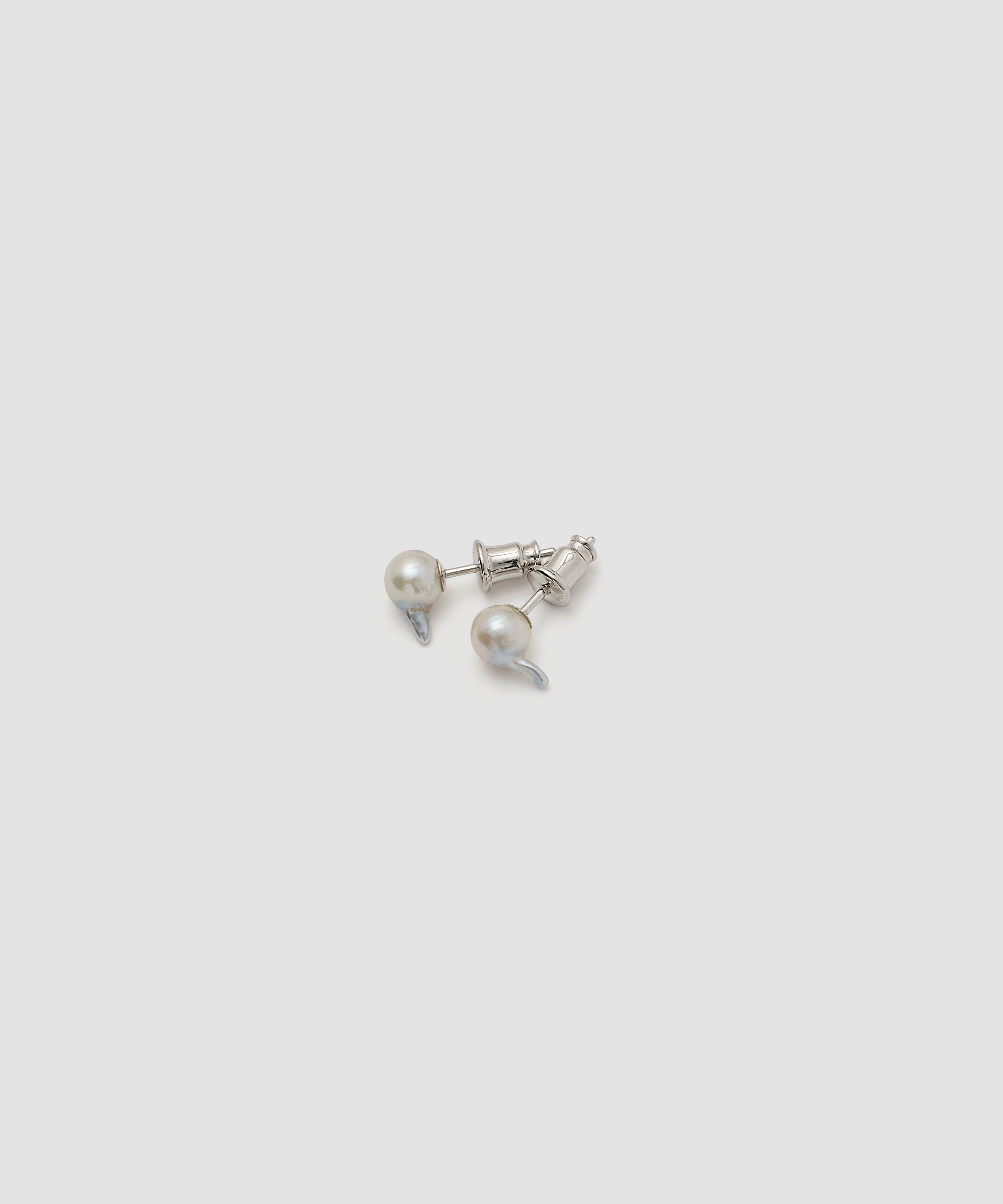 TINY BAROQUE PEARL EARRINGS