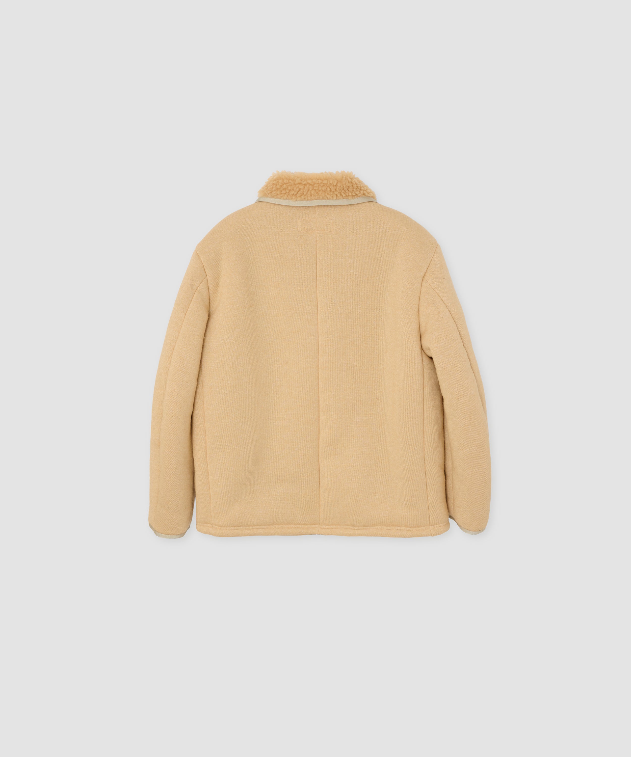 POLYESTER BOA FLEECE REVERSIBLE ZIP UP JACKET
