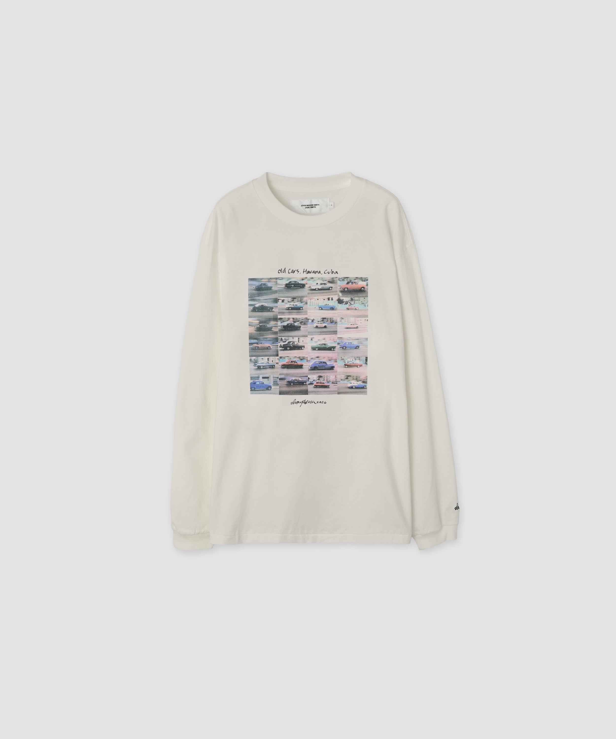 IVORY SERRA OLD CARS HAVANA, CUBA L/S T-SHIRT