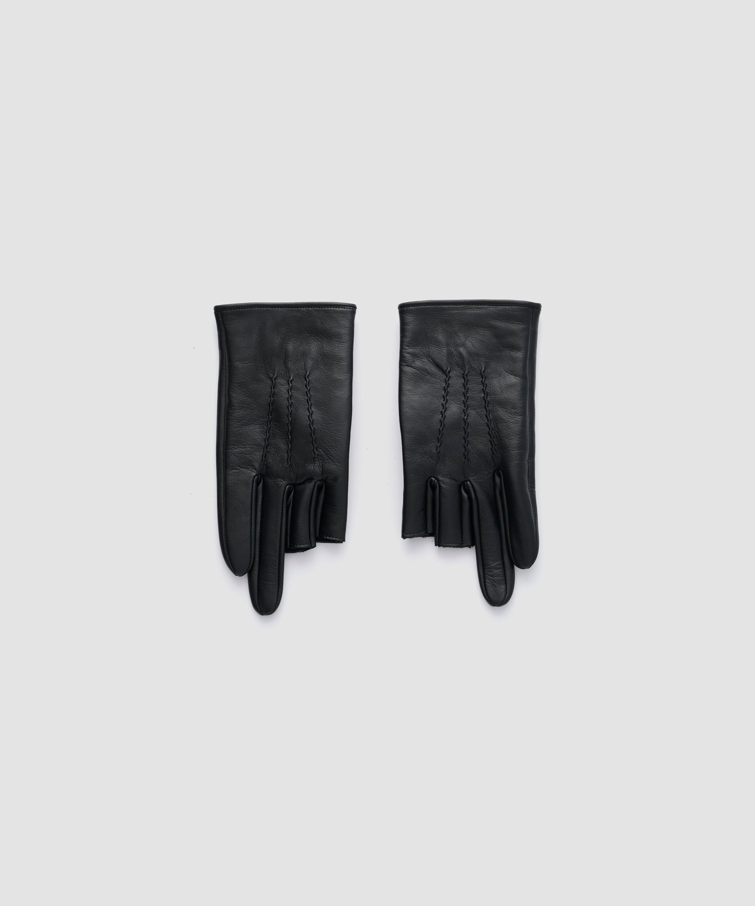 LAMB LEATHER THREE FINGERLESS GLOVE
