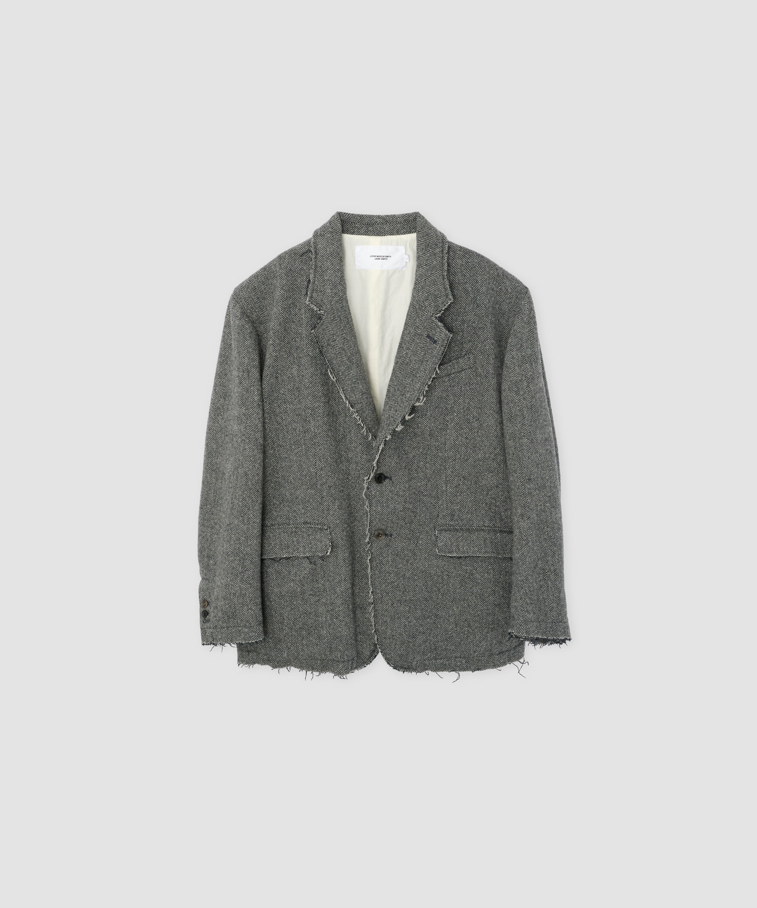 GARMENT WASHED SILKNEP TWEED JACKET