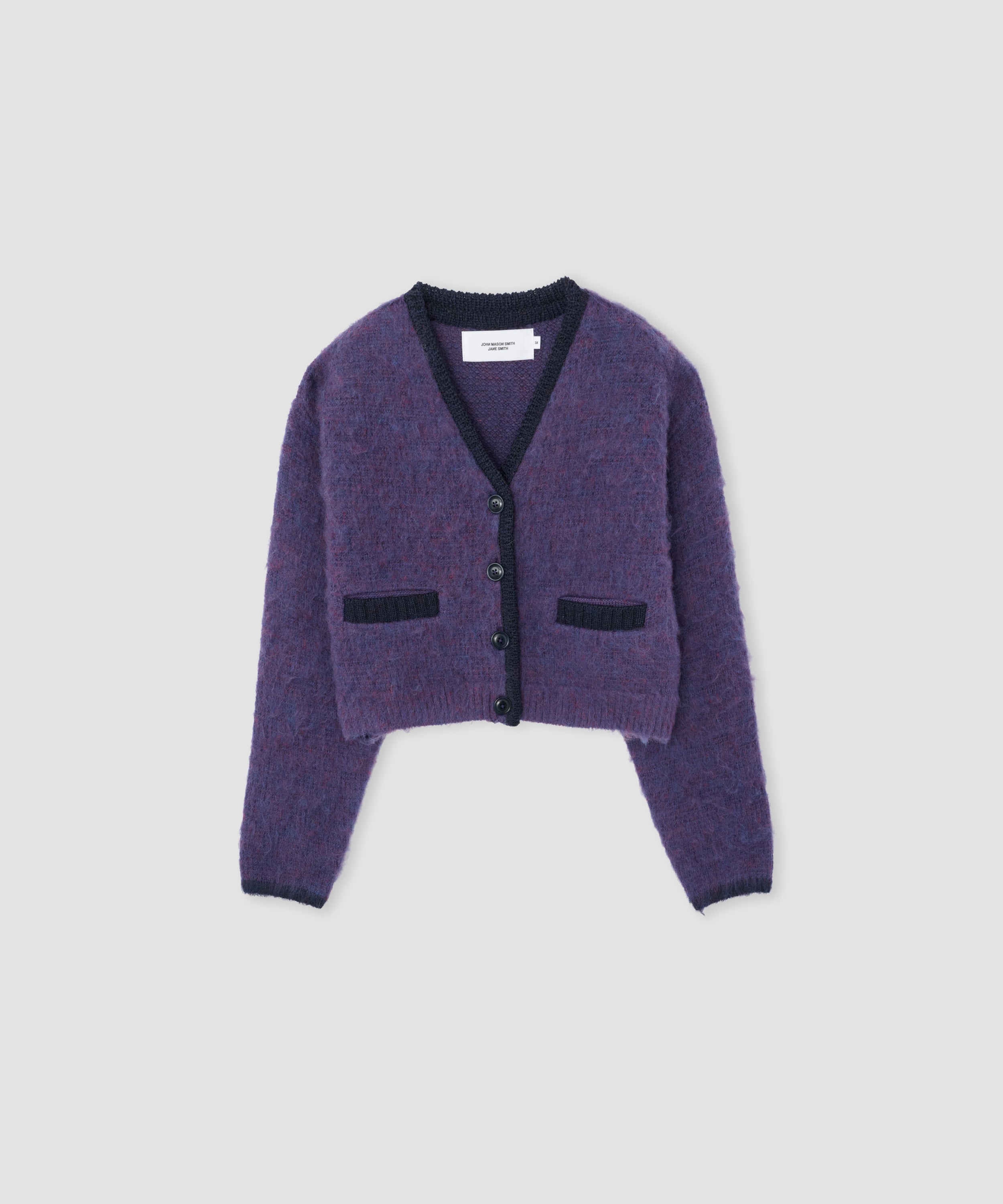 5G BRUSHED JACQUARD CARDIGAN