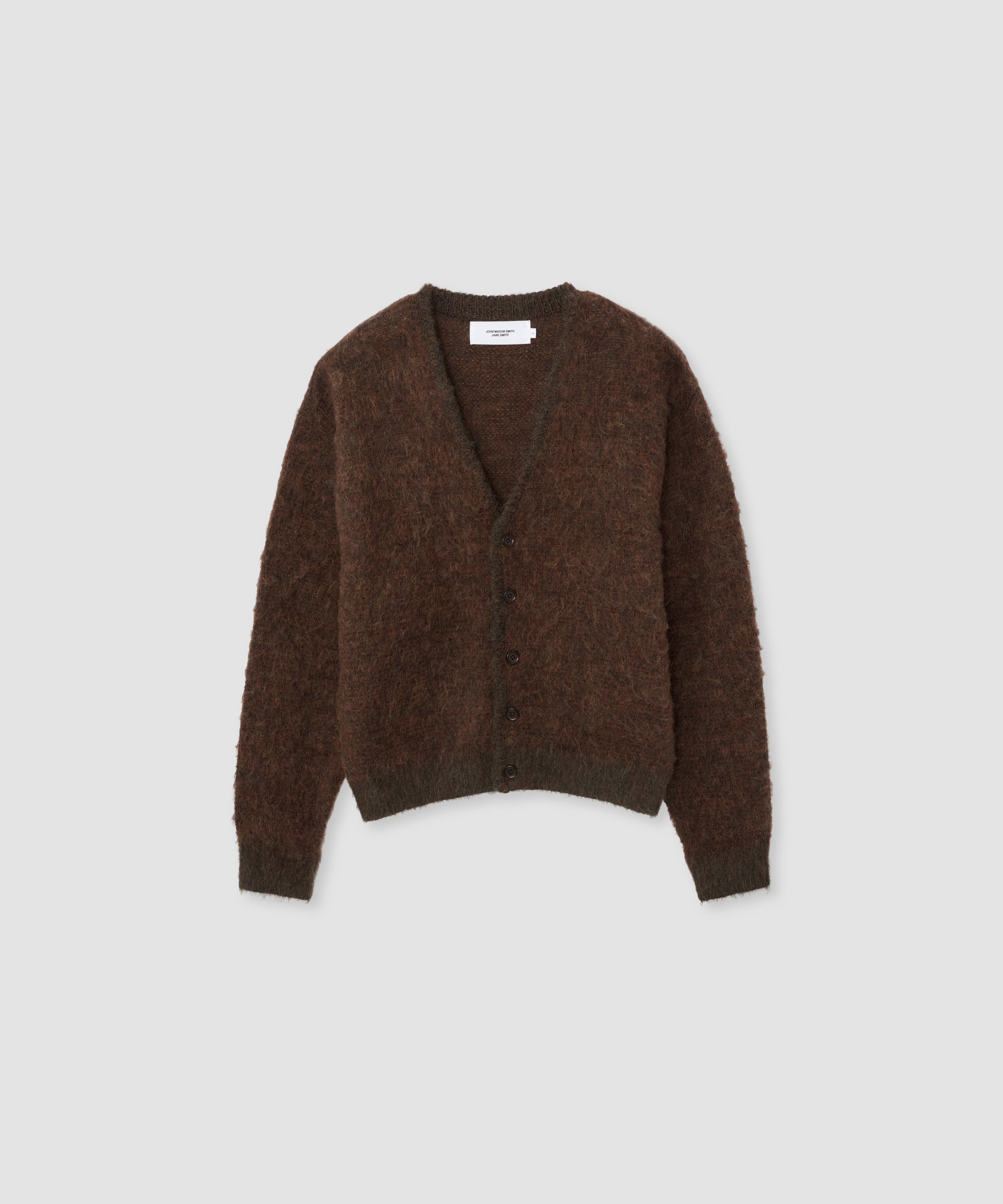 5G BRUSHED JACQUARD CARDIGAN