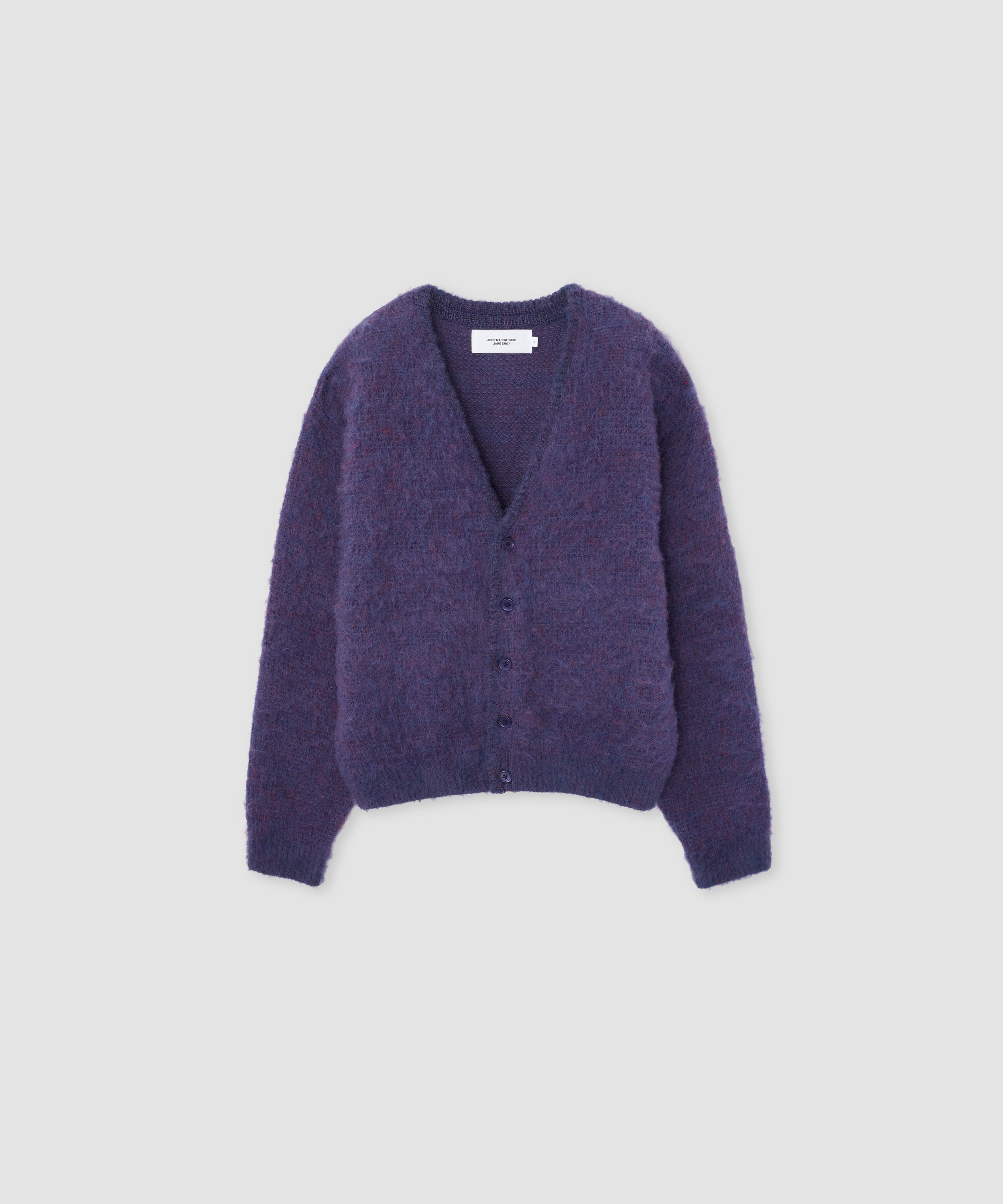 5G BRUSHED JACQUARD CARDIGAN