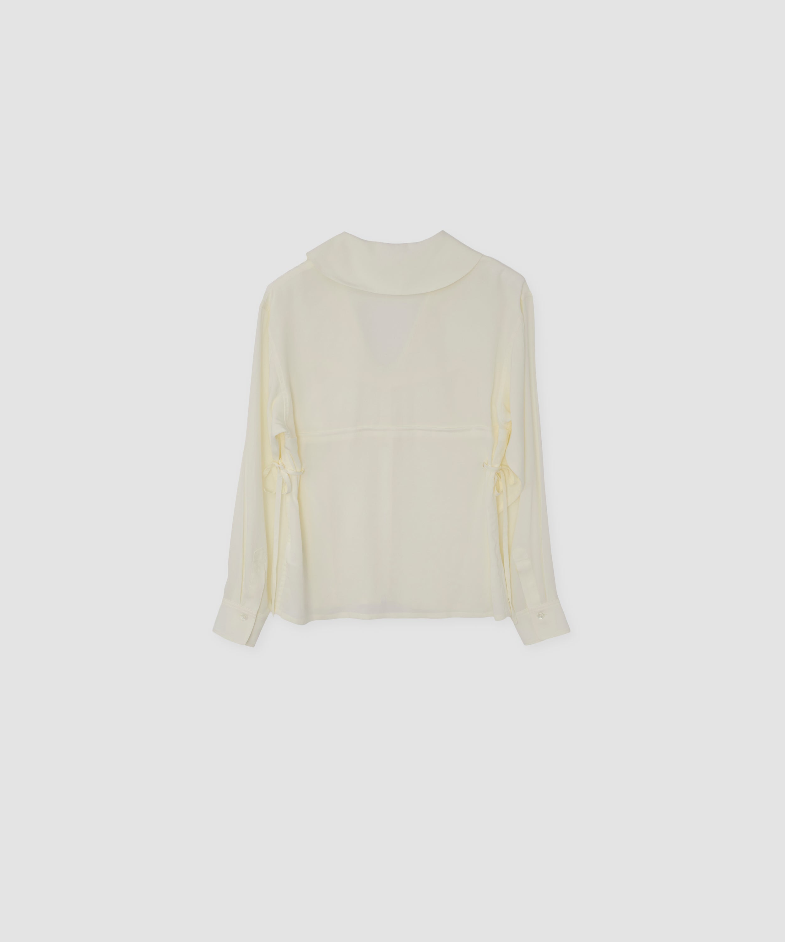 RAYON DE CHINE SAILOR COLLAR SHIRT