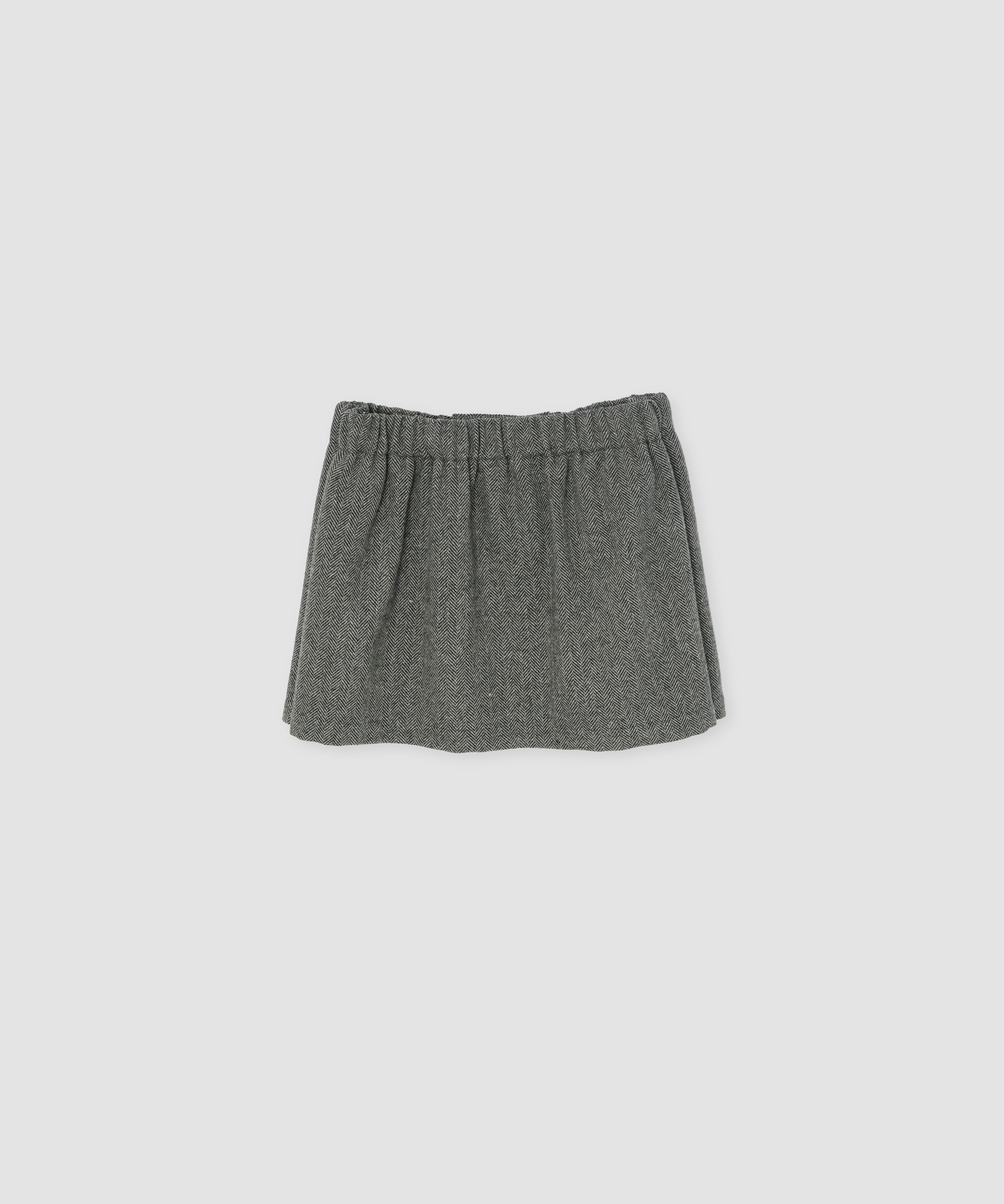SILKNEP TWEED ELASTIC WAIST MINI SKIRT