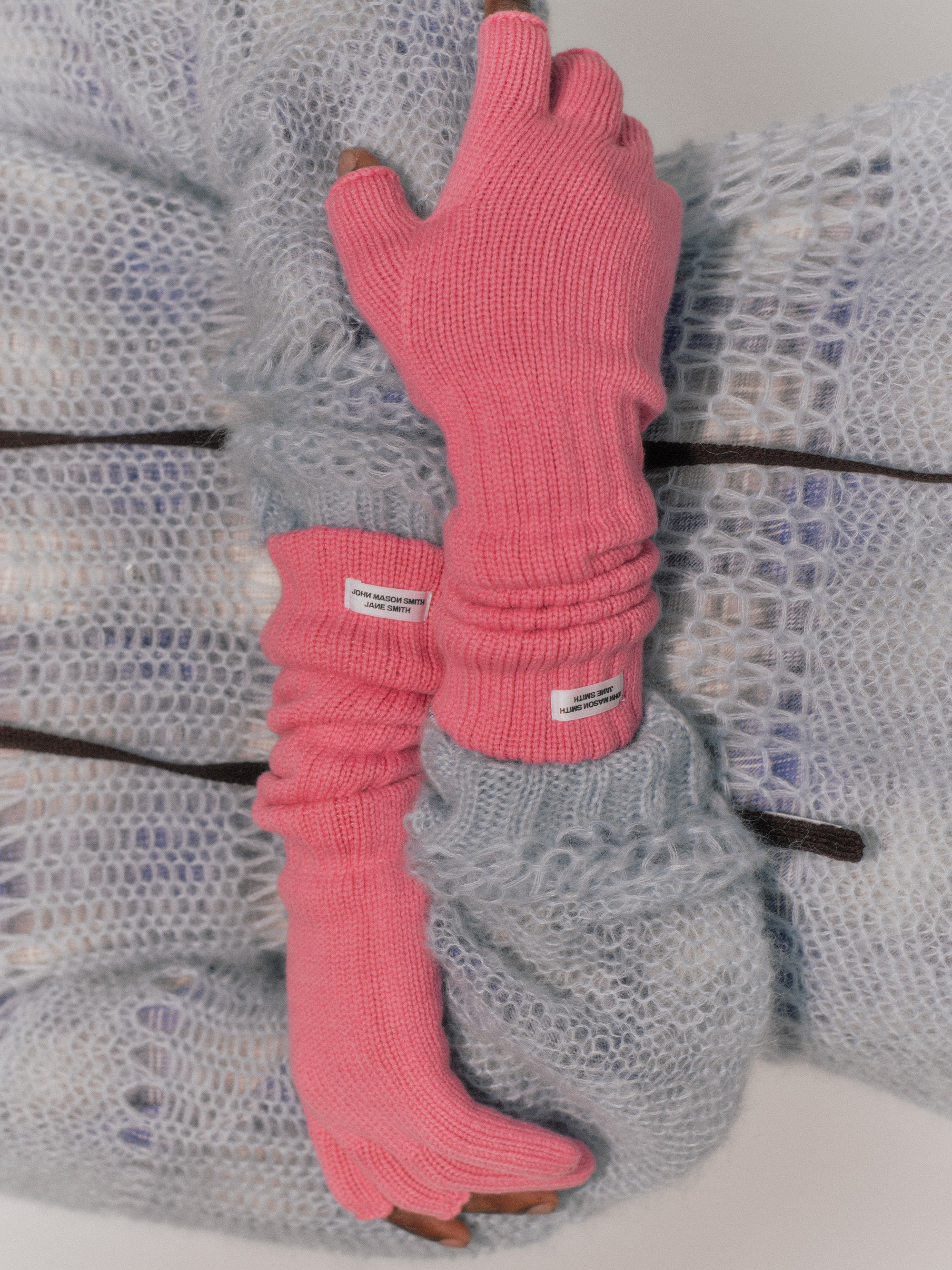 5G THREE FINGERLESS KNIT GLOVES